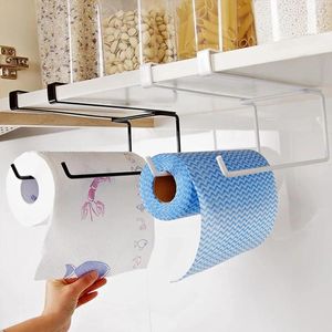 Crochets 3pcs Iron Art Kitchen Rollder No Forling Organizer Paper Tail For Home Bathroom Tools