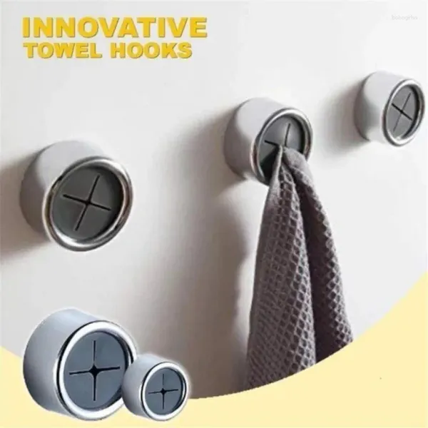 Crochets 3pcs Universel Crochet serviette lavage Thé à thé Clips de rangement support Self adhésif mur de cuisine gants Clip