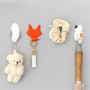 Hooks 3pcs Wall Creative Key Key Key Hatch Hanger Puerta Back Hook reutilizable Suministros para el hogar multipropósito