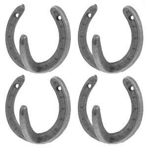 Hooks 4 PCS Hook de hierro fundido Soporte de pared Decoración de la llave del soporte de soporte Toalla montada en la oficina