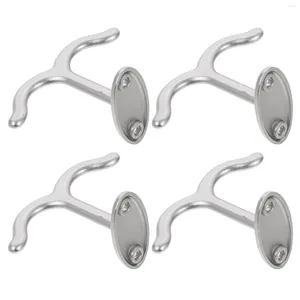 Haken 4 Stuks Plafond Dubbele Klauw Haak Hangers Planten Outdoor Zinklegering Hoeden Kleding Muur Jas Sleutelhouder Opknoping kast