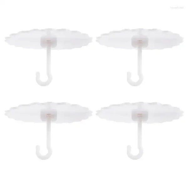 Crochets 4 pièces dôme moustiquaire plafond lit auvent vis en plastique cuisine plafond plante cintre pas de perçage Suspension