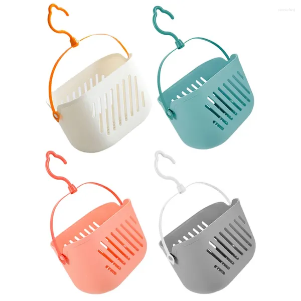 Crochets 4 pièces tenture murale salle de bain organisateur de toilette panier creux maquillage bouteille support de rangement