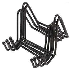 Hooks 5 Pack Metal Display Stands Black Iron Easel voor plaatstandhouder foto decoratief