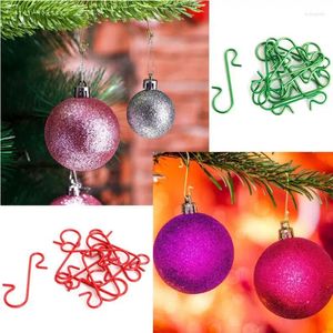 Crochets 50pcs / lot de Noël décor de Noël Ornement Ornement en forme de smas Smas Pendante suspendue Boldants Home Party Fournitures