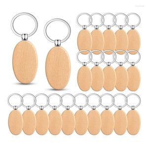 Haken 50PCS Ovale Houtgravure Blanks Onvoltooide Houten Sleutelhanger Tag Voor DIY Cadeau Ambachten (Ovaal)