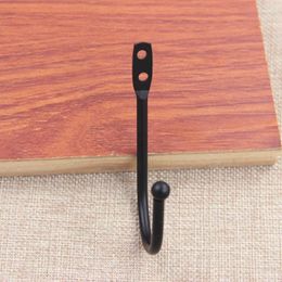 Hooks 5pcs Negro Pastoral Pastyard Hooking Punching Instalación Material duradero Buen hogar Hardware de hardware Almacenamiento