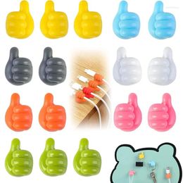 Crochets 5pcs porte-greffe comme Little Hand Sposers Desk Cable Organizer Clip Clip Mur Mur Rangement pour la salle de bain Kitchen