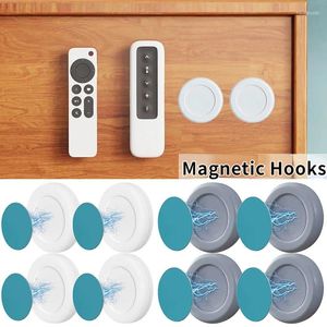Crochets magnétiques puissants pour télécommande murale, 6 pièces, support de rangement pour clés de routeur, organisateur de cuisine de bureau à domicile