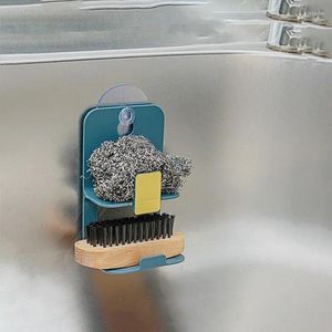 Crochets support d'éponge adhésif pour lavabo de cuisine Savon Dishcloth Brush Caddy Drain Rack Organizer la salle de bain