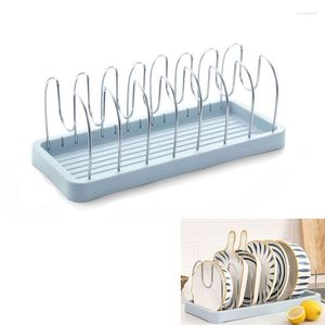 Haken Verstelbare Pot Lid Organizer voor keukenkasten aanrechtbladen Store Bake Ware snijplanken Gerechten en kommen opbergrek