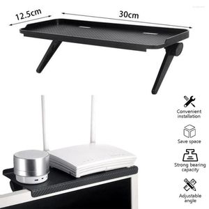 Hooks Verstelbaar TV -scherm Top E Rack Media Box Router Plank Home Organisateurs zelf computer Monitor Desktop Storag