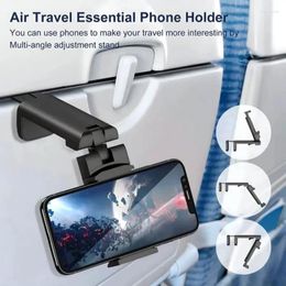 Haken Vliegtuig Telefoonhouder Draagbare reisstandaard 360 graden draaibaar Opvouwbaar Lui autostoeltje Vliegen