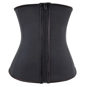 Crochets et fermeture éclair en caoutchouc Latex Taille Formateur Femmes Sexy Minceur Body Shaper Corsets Underbust Taille Cincher Corset Tops CX200727