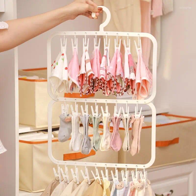 Hooks Baby Socks Clips Storage Children's Garderob Artifacts Products Sortera hyllor Hem Bedrumsavtal Saving Tools