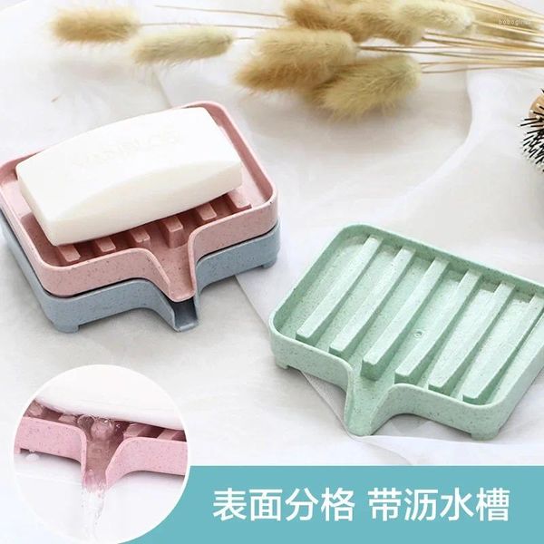 Crochets salle de bain auto-drainant porte-savon bain égouttoir Silicone cuisine évier plat éponge plateau conteneur boîte