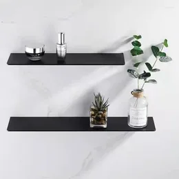 Ganchos estantes de baño estante de almacenamiento moderno MaBlack y blanco sin perforaciones estante de pared de cocina simplicidad accesorios para el hogar bastidores 20-4