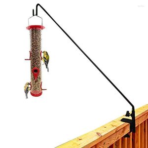 Crochets Bird Feeder Pole 2pcs Deck Porch Hanging Kit Pour Attirer Les Oiseaux Sauvages Vent