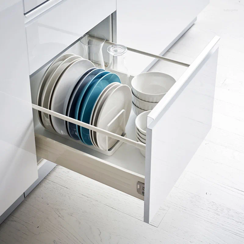 Hooks Bowl And Dish Storage Drain Shelf Rack Kitchen Home Furnishings Drawer Modern Minimalist