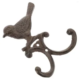 Haken giet ijzeren vogel haak kleding hanger metalen muur retro badkamer vintage kantoordecor