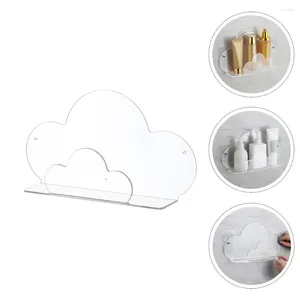 Hooks Cloud Storage Display Rack Wall Mounted Organizer Decoratief stand Duidelijke boekenplank