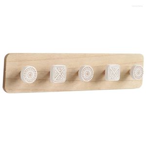 Haken creatieve houten kledinghanger Noordse muur hangende opbergrek hoed/jas home decoratief