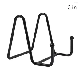 Hooks Display Stand Stand Rack Diy Craft Bracket fotolijst Zwart Iron Plate Easel Storage houders