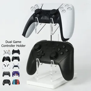 HOPHS Player de stand de controlador de juego acrílico de doble capa para Pantalla de soporte de joystick transparente PS5/PS4/Xbox GamePad