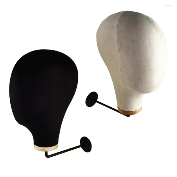 Ganchos duraderos para sombreros, gorros, soporte de almacenamiento, estante para práctica de salón, maniquí Peluca de cabeza, soporte de exhibición para cabello, colgador organizador para múltiples pelucas