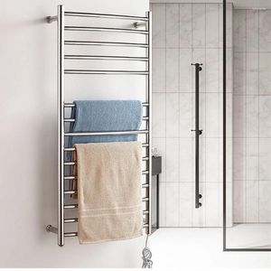 Crochets à serviette chauffée électrique Mur à rails à 15 barres en acier inoxydable pour l'équipement de salle de bain