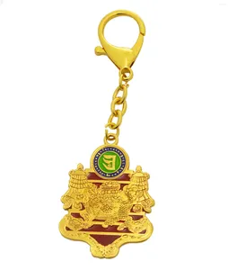 Hooks Feng Shui Chinese Art richesse et succès Amulet Keychain