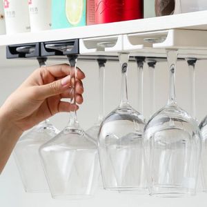 Hooks Goblet Wine Glass Hangende Rack Woonkamer Punch-Vrije keukenbar Koeler ondersteboven opbergkast Hangplank