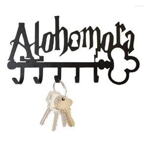 Hooks Halloween Creative Metal Key Holder WiH 5 Iron Art Wall Monted Lijm Black Hanger Organizer Hoedhanddoek Rek 85DA