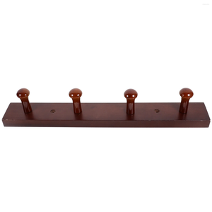 Haken Robuust kledingrek Ingang Massief houten kleerhanger Wandmontage Houten multifunctioneel