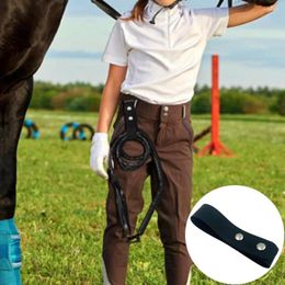 Ganchos, hebillas de cuero falso de alta calidad, fundas de látigo de imitación duraderas y elegantes, accesorios hechos a mano para cinturón para montar a caballo