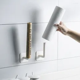 Accrochez le ménage de type l auto-adhésif simple armoire en papier randonnée de rangement de rangement de rangement de salle de bain.
