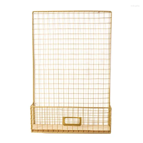 Crochets HX5B Style nordique Diy Iron Mesh Grid Fire Board Mur de rangement suspendu Multi-fonction PO Mémo Image Panneau Afficher Shelf