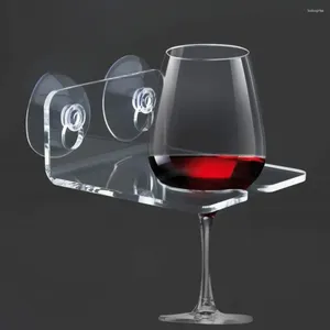 Crochets de cuisine Bathtub Moucle d'astron tasse en acrylique Single Wine Verre Rackder