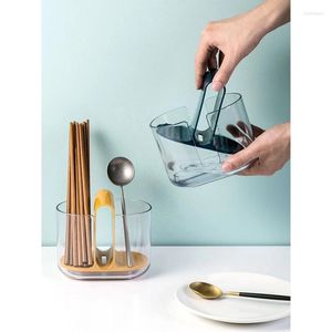 Hooks keuken bestek opbergdoos eetstokjes houder lepel spoon forks servies organizer container voor gebruiksvoorwerpen rek met draineerbenodigdheden