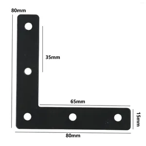 Crochets l Forme du support fixe Noir T / L Angle droit 90 ° Connecteur d'étagère CODE DE FONCTION DU MEUBLE