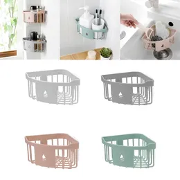 Crochets Linsbaywu Kitchen Organisateur étagère en plastique rangement de rangement Évier éponge Brosse Brosse de salle de bain Articles de toilette