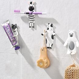 Crochets multi-usages pour réfrigérateur et cuisine, joli Animal, accessoires de décoration de la maison, porte-clés, mur pouvant être lavé