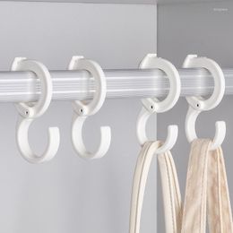 Haken luluhut plastic met snapring garderobe rails s kinderjasrek huishouden punch-free tie dops organisator