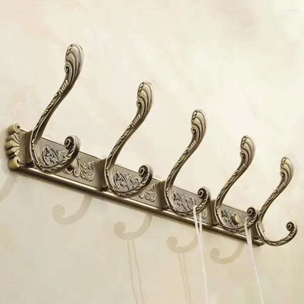 Ganchos de lujo para colgar batas, colgador de montaje en pared, perchero decorativo para ropa y abrigos de baño