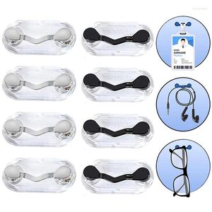Hooks Magnetic Hang Eyeglass Holder Pin Brooches Fashion Multi-function Portable Clothes Clip Buckle Magnet Glasses Headset Line Clips