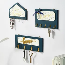 Ganchos de pared magnética para llaves, gancho Vintage para pasillo, hogar, ahorro de espacio, Puerta del dormitorio, perchas decorativas para habitación