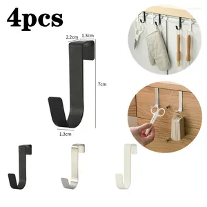 Ganchos de Metal para puerta de armario de cocina, gancho trasero para colgar en el baño, estante para ropa, abrigo, sombrero, colgador de toallas, almacenamiento, accesorios de oficina