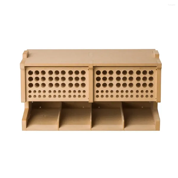 Ganchos modelo estante de almacenamiento de herramientas caja de acabado de madera organizador de escritorio mesa soporte de papelería Accesorios