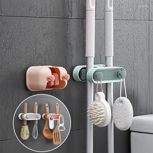 Haken dweil clip haak zelfklevende huishouden muur gemonteerde plank opslag borstel broom hanger organisator houder badkamer accessoires