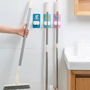 Haken Multifunctionele zelfklevende muurophanging Mop Rack Bezemhanger Haak Keuken Badkamer Organisatie Home Organizer Accessoires